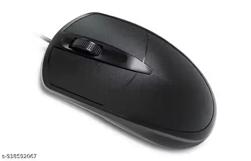 Wired USB Optical Mouse with 1000 DPI, Smooth Scroll & Ergonomic Design – Plug & Play