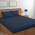 NHD HOME 100% Premium Cotton Flat Double Bedsheet With 2 Pillow Cover(19*29) | Double Bedsheet Breathable