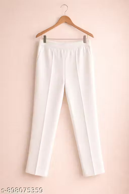 STYLIST COREAN PANT WHITE COLOUR FOR WOMAN AND GIRLS