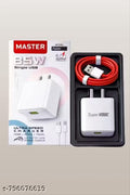 85W Ultra Fast Charger Wall Charger with Red Type C Cable Included | Single USB Super Fast Charging Adapter | 6.0A Output