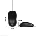 lapcare Premium Black Wired Mouse