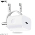 Kenviq 20W Super Fast Charger with Type C to i-Phone Lightning Usb Cable, Charging and Data Transfer Compatible with i-Phone and other ios devices (i-C)