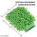 CRYZONE Microfiber Cleaning Hand Glove (Multicolor) Pack of 2