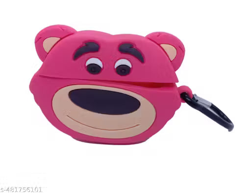 Trendy Headphone Cases Cartoon Character Silicone Case Cover for Earpods Pro and Pro 2 Protective Skin with Keychain