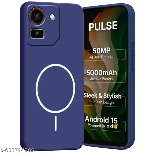 Forego Ai Pluse Back Cover Liquid Silicon Full Protection Light Weigt Design Back cover---- Blue