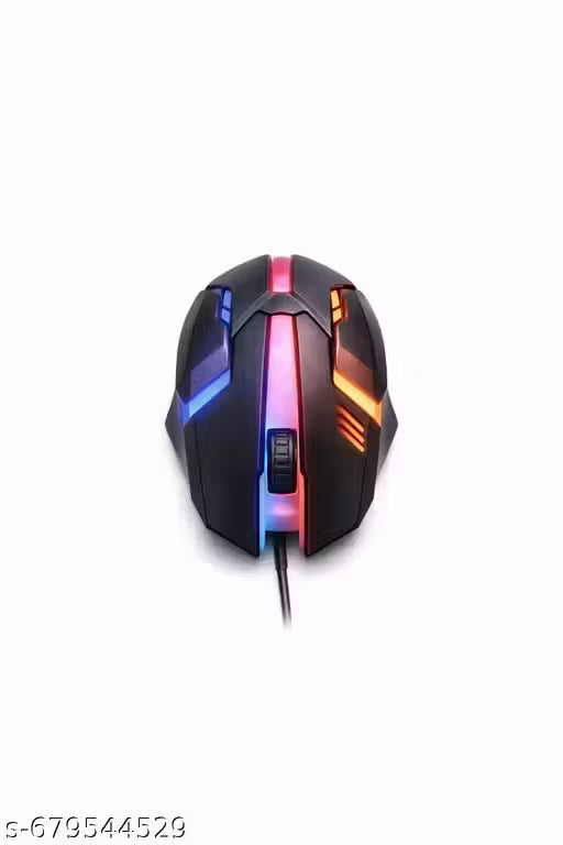 RGB Wired Optical Gaming Mouse with LED Backlight, 1600 DPI, 2 Programmable Buttons, Ergonomic Design, Up to 5 Million Click lifespen.
