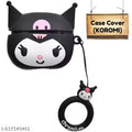 AirPods Pro Soft Silicone 3D Design Protective Cartoon Case Cover with Anti-Lost Metal Keyring Compatible for Apple AirPods Pro