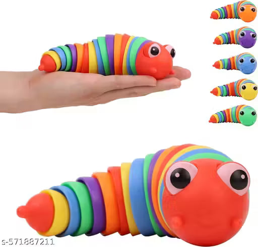 Caterpillar Toy Toddler Toys for Kids Fun Sensory Play Flexible Joint Movement Colorful Vibrant Design Engaging Handheld Baby Toys & Unique Birthday Gift for Kids Age 3 4 5 6+