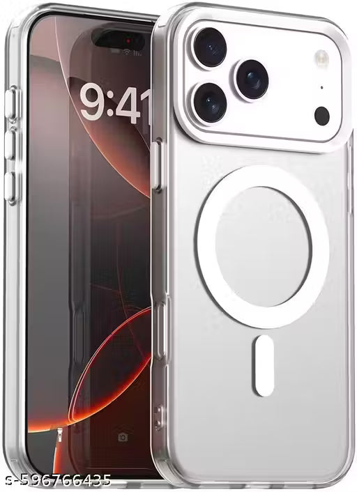 iPhone 17 Pro Compatible with MagSafe | Camera Protection | Hard Crystal Clear Back | Shockproof Bumper Cover