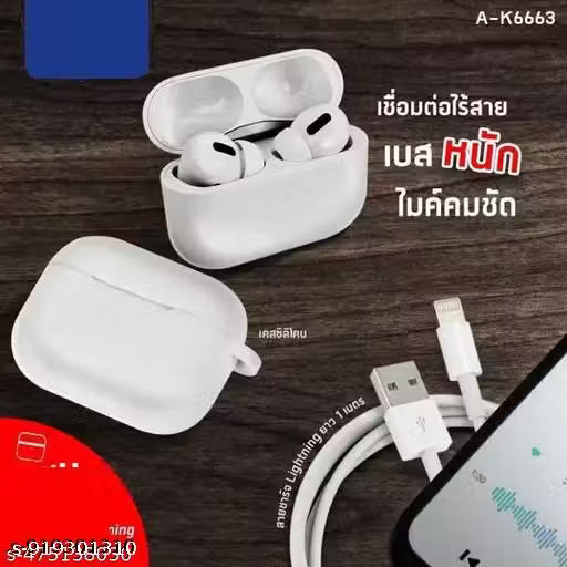 Airpod Pro True Wireless Bluetooth Earphones with 83 Hours of Playtime & Compatible for all Smartphones