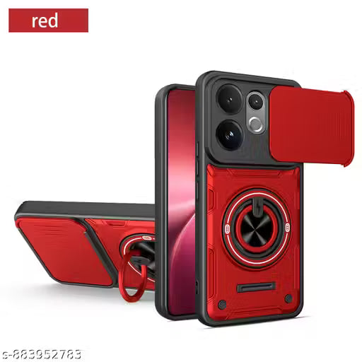 Defenox Back Cover For vivo V60e (Red)