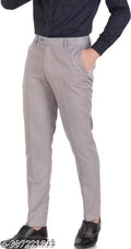 ARDLOR Grey Trouser For Men's