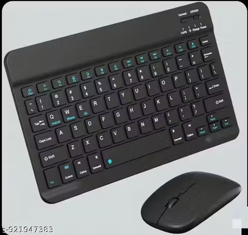 Wireless Keyboard & Mouse Combo Set, Ultra-Slim Keyboard w/ 78 Keys, Multimedia Keys, BT Mouse w/ 1600 DPI Precision Optical Sensor,