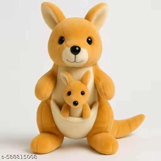 Cute Kangaroo Soft Toy with Baby Kangaroo – Stuffed Animal Toy