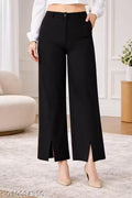 Black front cut formal apnt for woman