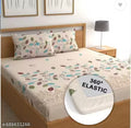 1+2 Fully Elastic Fitted Double Size Bedsheet with 2 pillow covers
