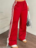 " STS FASHION" Trendy Women's white strip pant.