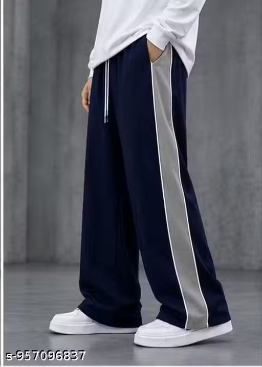 Trendy Trousers For Summer II 2 Pipping New Design II Gym Track Pant II For Men & Women