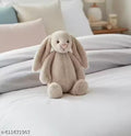 (Size 40cm ) Adorable Light Brown Bunny Soft Toy Cute Plush Rabbit Toy for Kids Soft Rabbit Toy with a Pink Nose