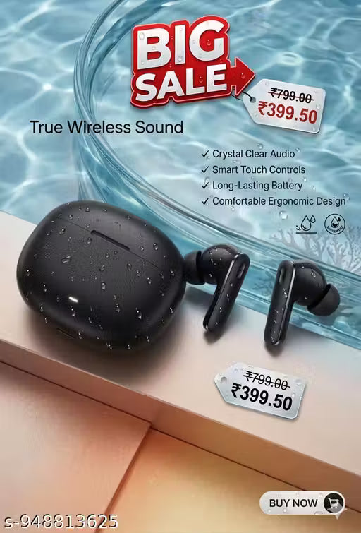 Bluetooth headphones & earbuds and earbuds realme buds T310 top quality bluetooth for men and women