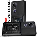 AESTMO Armor Vivo T4R 5G Bumper Back Case Cover | Ring Holder & Sliding Camera Shield Cover