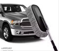 Microfiber Car Duster Exterior Duster for Car Cleaning with Extendable Handle, Super Soft Microfiber Duster Scratch Free Cleaning Car