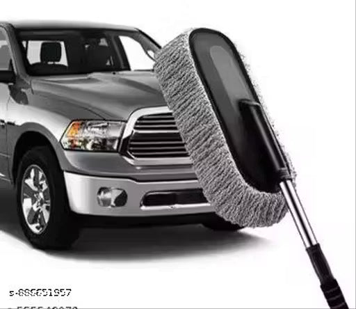Microfiber Car Duster Exterior Duster for Car Cleaning with Extendable Handle, Super Soft Microfiber Duster Scratch Free Cleaning Car