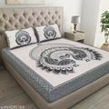 100% Cotton Jaipuri Double Bedsheet with 2 Pillow