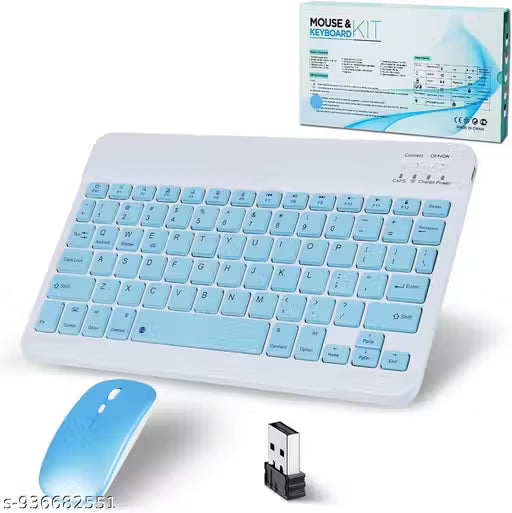 UDAY ENTERPRISES Wireless Keyboard & Mouse Combo Combo Set (White+Green)