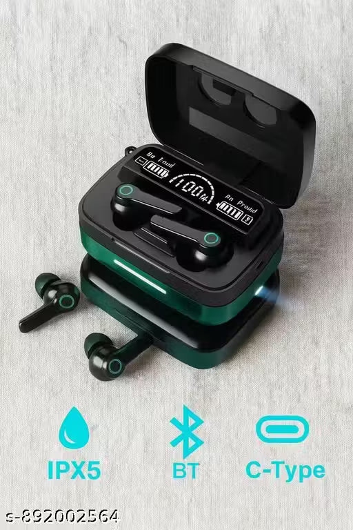 New M19 Wireless Earbuds TWS 5.1 Large Screen Dual LED Digital Display Touch Bluetooth Headset Headphones Mini Compact Portable Sports Waterproof Stereo in Ear Earphones@196