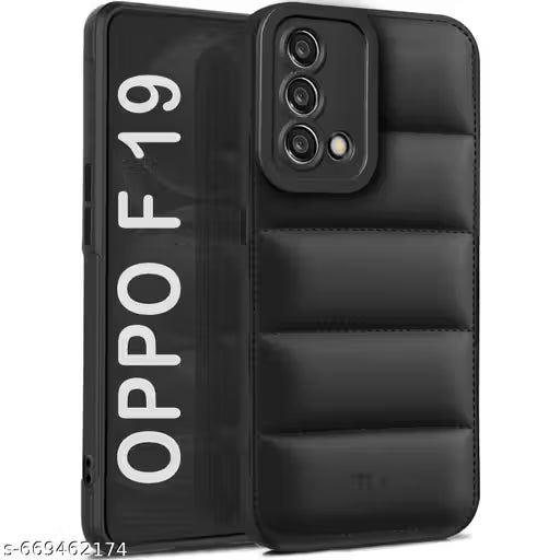 Designed for Oppo F19 / F19s Back Cover | Camera Bump & 360° Flexible Puff Armor Protection | Shock Proof Back Case Cover