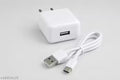 22W Mobile Charger with V8 Cable | High Speed USB Charging Adapter for Smartphones