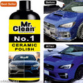 Mr. Clean PROFESSIONAL Car Ceramic Polish | Advanced Ceramic Protection & High-Gloss Shine | Hydrophobic Coating, Scratch Resistance & Long-Lasting Finish for All Car Paint Types