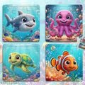 Wooden Jigsaw Puzzle Games for Children & Kids Age 3+ (Pack of 4) (9 Pieces)