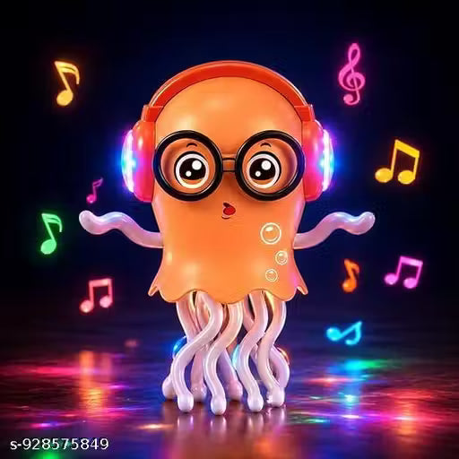 Magic Dancing Jellyfish Toy with Lights, Music & Bump & Unique dance Kids Musical Jellyfish Toy – Dancing, Lighting & Moving Toy 360° Rotating