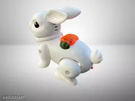 JBN Cartoon Rabbit Toy for Kids – Light & Sound Bunny Toy