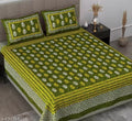 100 % Cotton Double Bed Bedsheet Combo Of 1 Bedsheet And 2 Pillow Cover ||Trendy Bedsheet ||MultiColor ||Rajsthani Treditional Jaipuri Printed (90x100) Queen Sized