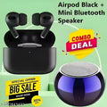 AIRPOD PRO Airpro True Wireless Bluetooth Earphones with 30 Hours Playtime & Compatible for all Smartphones (Black)