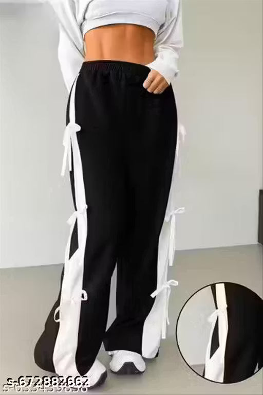Women Tie-up Trouser Pack Of 1 Pcs