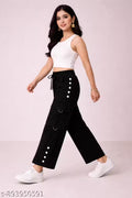 Black trouser pant multiple pocket