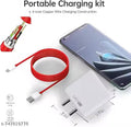 85 Watt Super-Fast Charger, 5A PoweEr Adapter Fast Charging Mobile Charger With Detachable Cable Supports Supervooc, Vooc, Superdart, Dash, Warp Charging Tech -,Cable Included