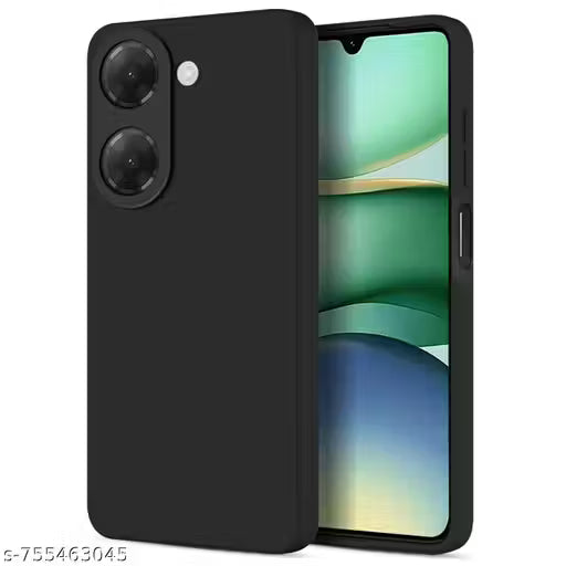 Ashini High Quality Black Silicon Back Cover For Poco C71 Back Cover, Poco C71 Back Cover,Protective Poco C71 Cover(Black, Shock Proof, Silicon)