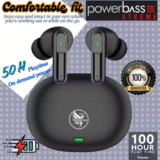 FARISHTAY 151 Audiology TWS Bluetooth Earbudss with Digital Display Bluetooth Gaming Bluetooth Headset (Black, True Wireless)