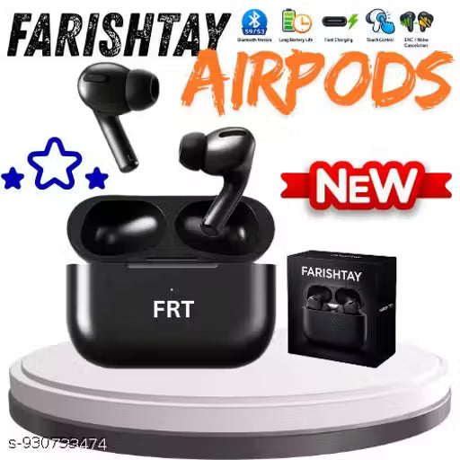 Meesho Top seling Buds airpodds Copy buds music time 43hrs True Wireless In-Ear Buds Bluetooth (Blue, True Wireless)