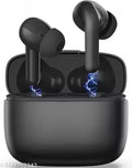 Stylish Black Bluetooth Earbuds with Mic - Touch Control, Shandaar Bass, Lamba Chalne Wala TWS Headset