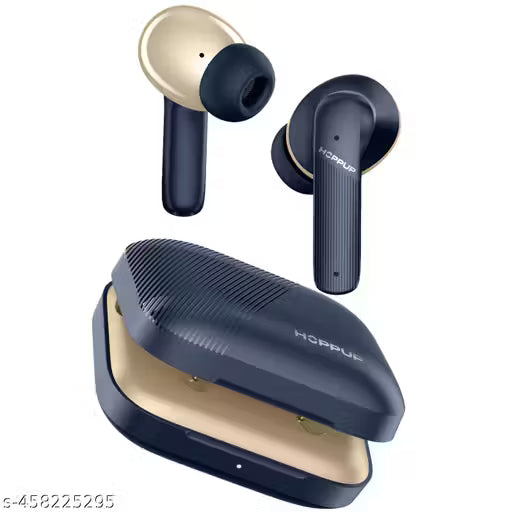Hoppup AirDoze Z51 with 4 Mic ENC, 13MM Drivers, 50H Playtime, 40MS Low Latency 5.4V Bluetooth (Blue, True Wireless)