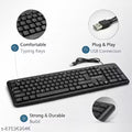 Lapcare USB Wired Keyboard | Full Size Keyboard with Numeric Keypad | Smooth & Silent Keys | Compatible with Laptop & PC