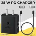 25 Watt PD Charger, Compatible with Sam-sng Phones, 25watt Fast Charger, Sam-sng Charger Type C, PD Charger, Sam-sng