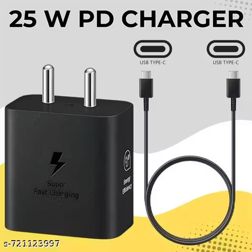 25 Watt PD Charger, Compatible with Sam-sng Phones, 25watt Fast Charger, Sam-sng Charger Type C, PD Charger, Sam-sng