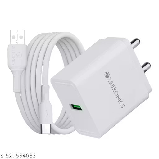 Zebronics MA100B, 20 Watts, Compact USB Charger
